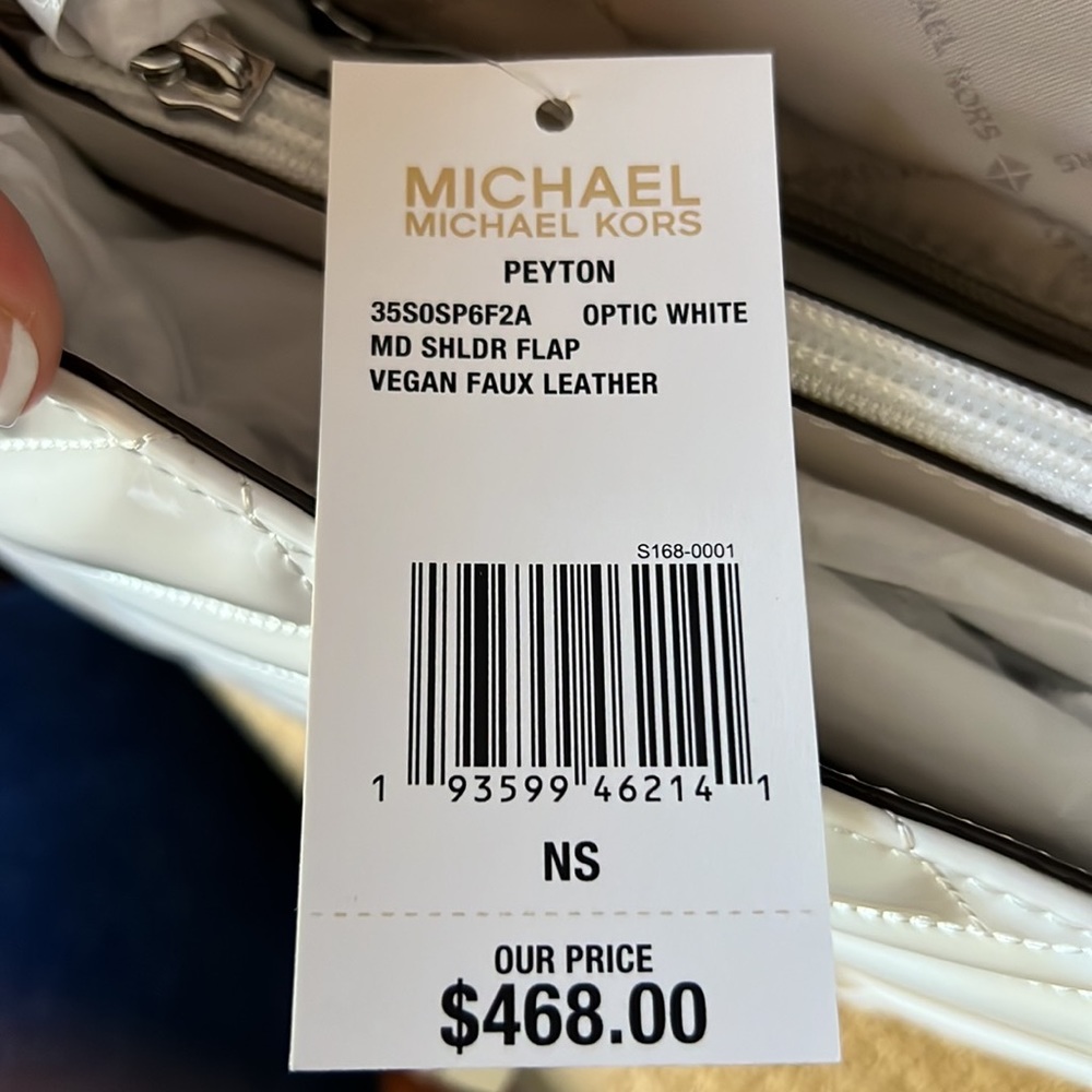 Michael Kors Peyton Optic white shoulder bag. NWT - Picture 3 of 5